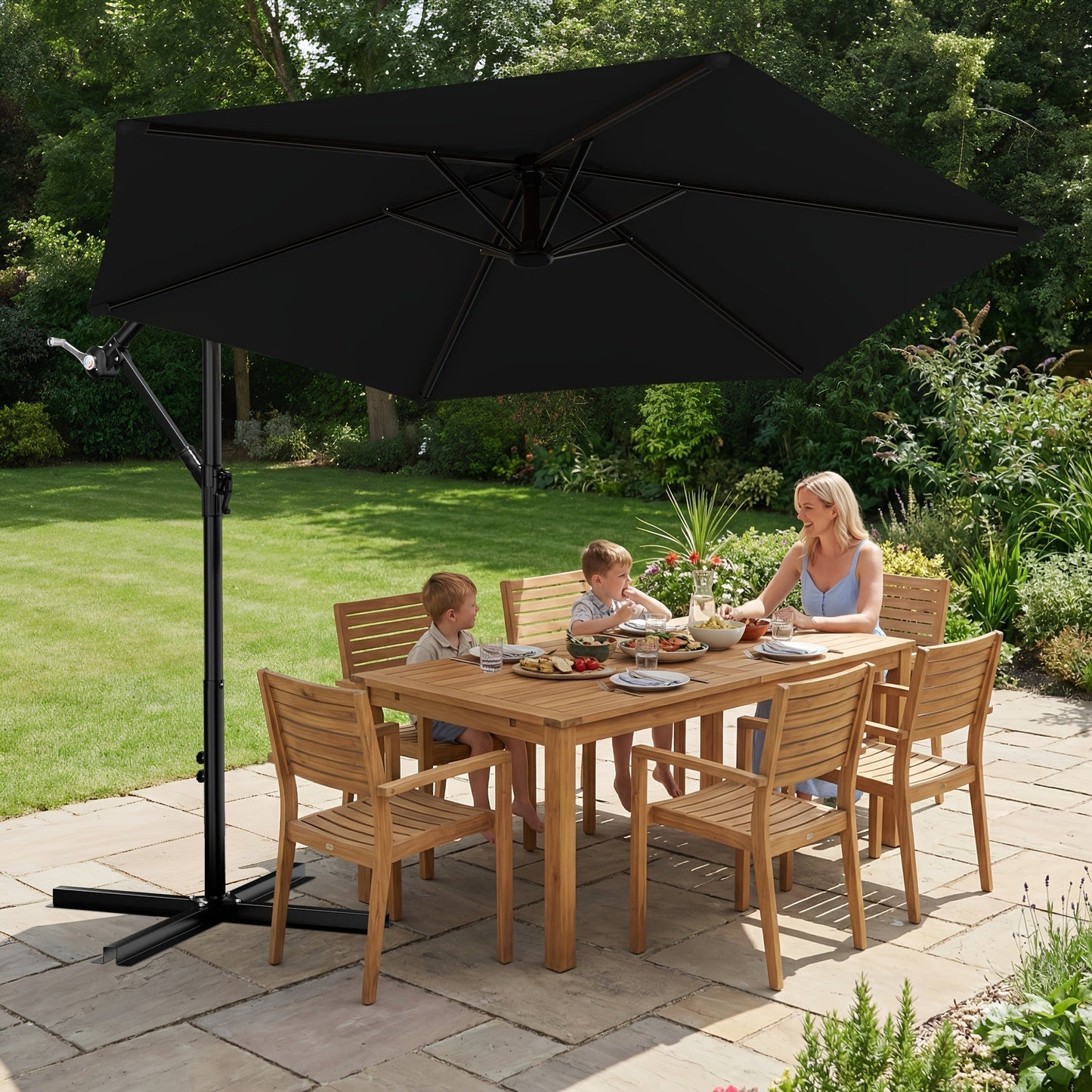 Cantilever Patio Umbrella shown in the Black option