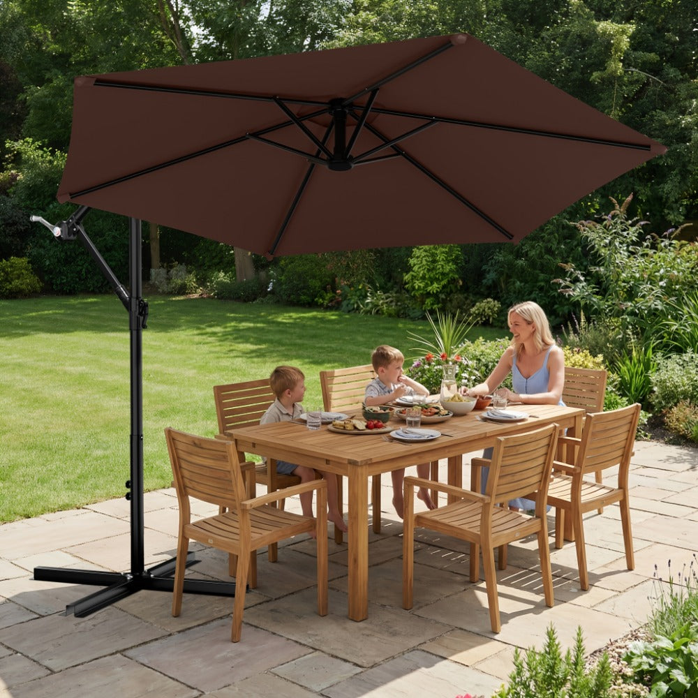 10-Foot Cantilever Patio Umbrella with Multiple Color Options detail image - detail view 7