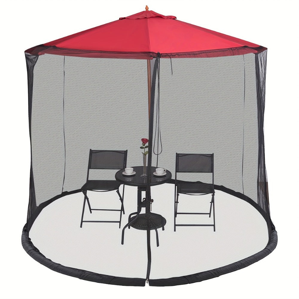 10-Foot Patio Umbrella Accessory with Tool-Free Assembly for Outdoor Shade and Protection detail image - detail view 3