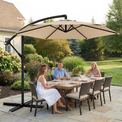 Patio Umbrella shown in the Beige, 10ft option
