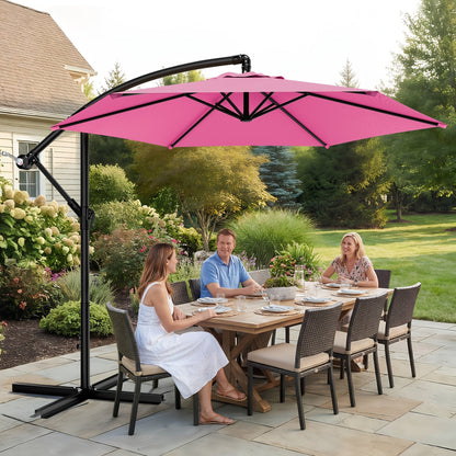 Patio Umbrella shown in the Rose Pink, 10ft option