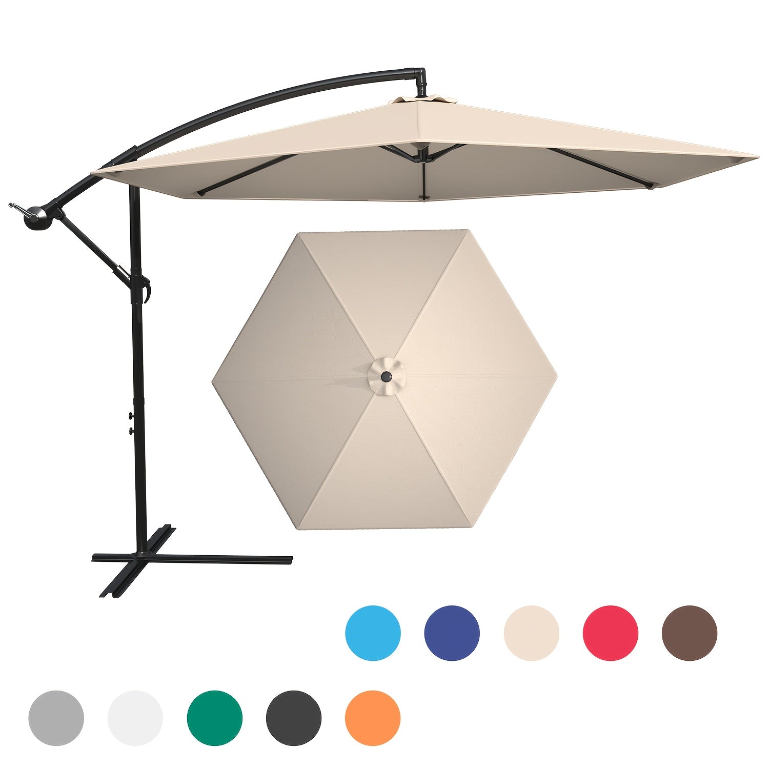 Patio Umbrella shown in the Begie option