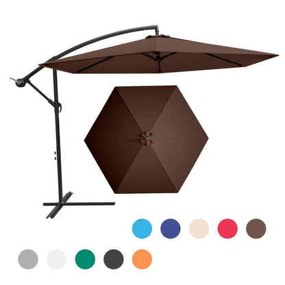 Patio Umbrella shown in the Brown option