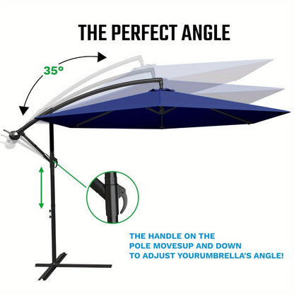 10-Foot Patio Umbrella with UV Protection and Tilt Adjustment detail image - detail view 17