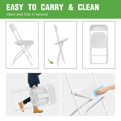10-Piece Set Folding Chair with Weather-Resistant Finish and Stackable Design detail image - detail view 15