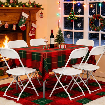 10-Piece Set Folding Chair with Weather-Resistant Finish and Stackable Design detail image - detail view 3