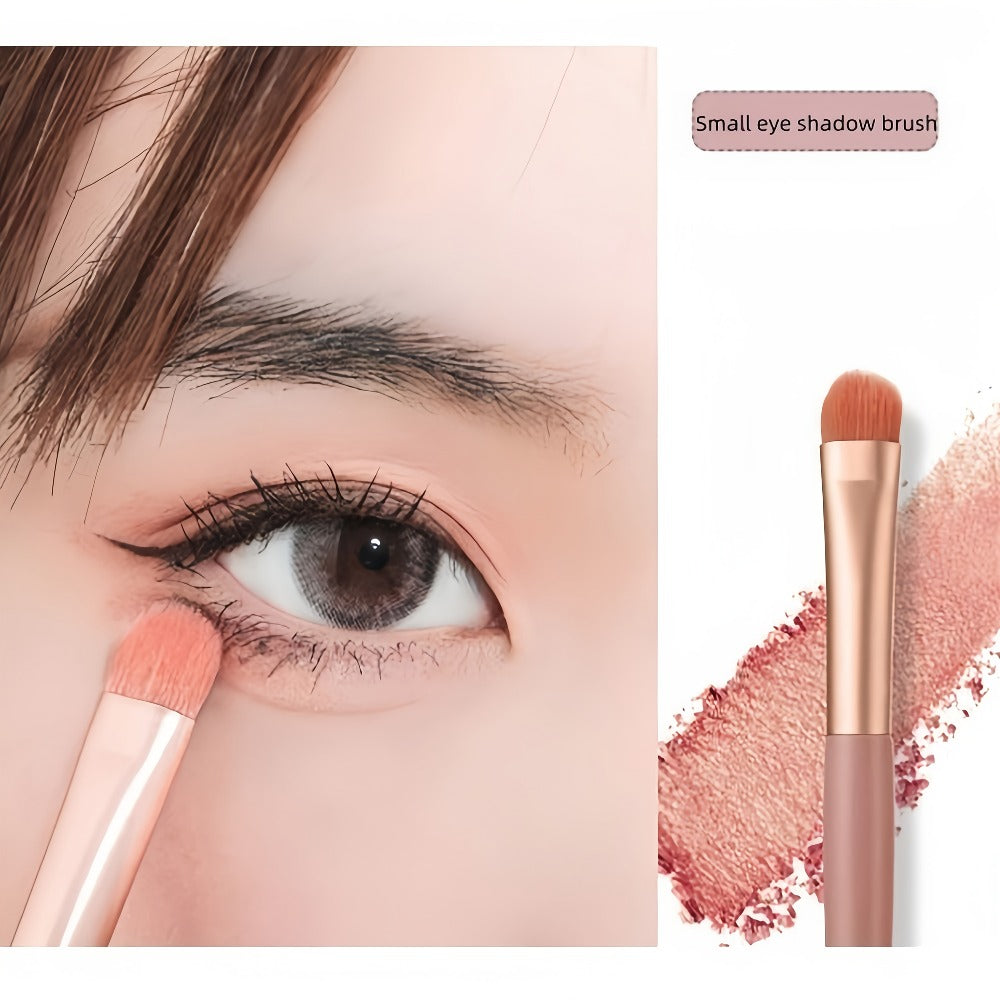 Makeup Brush Set 16pcs Complete Face Brush Kit – Blush Powder Eyeshadow Contour Brow & Lip Brushes, Soft Blendable Fragrance-Free Portable