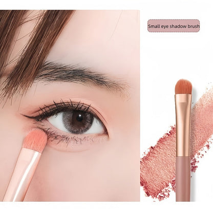 Makeup Brush Set 16pcs Complete Face Brush Kit – Blush Powder Eyeshadow Contour Brow & Lip Brushes, Soft Blendable Fragrance-Free Portable