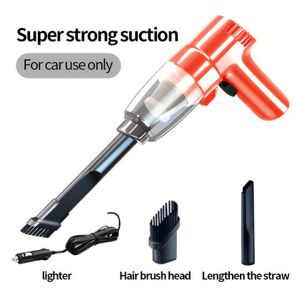 Corded Handheld Car Vacuum Cleaner with 3KPa Source Rating, 3m Power Cord, Brush and Crevice Nozzles in Five Colors