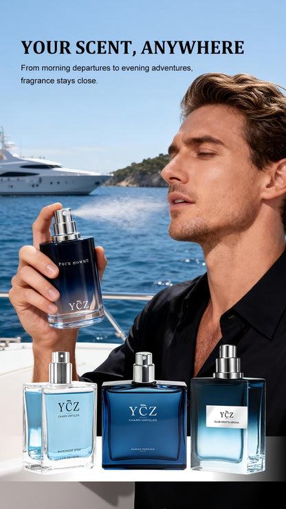 Men's Cologne Gift Set - Eau de Parfum Lavender Fresh & Woody Fragrance, Multi-Piece Sets 2 3 or 4 Bottles