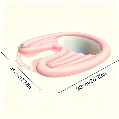 Inflatable Shampoo Basin for Bedridden Elderly - 4pcs Portable Hair Washing Basin with Air Pump & Drainage