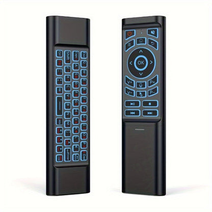 Mini Wireless Keyboard Remote Control Tri-Mode – Bluetooth & 2.4G Dual Channel, 7-Color Backlight