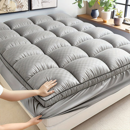 Quilted Mattress Topper Pillow Top 1000GSM – Fitted Mattress Pad Cover Deep Pocket 8-21 Inch, Breathable Cooling Mattress Protector Twin