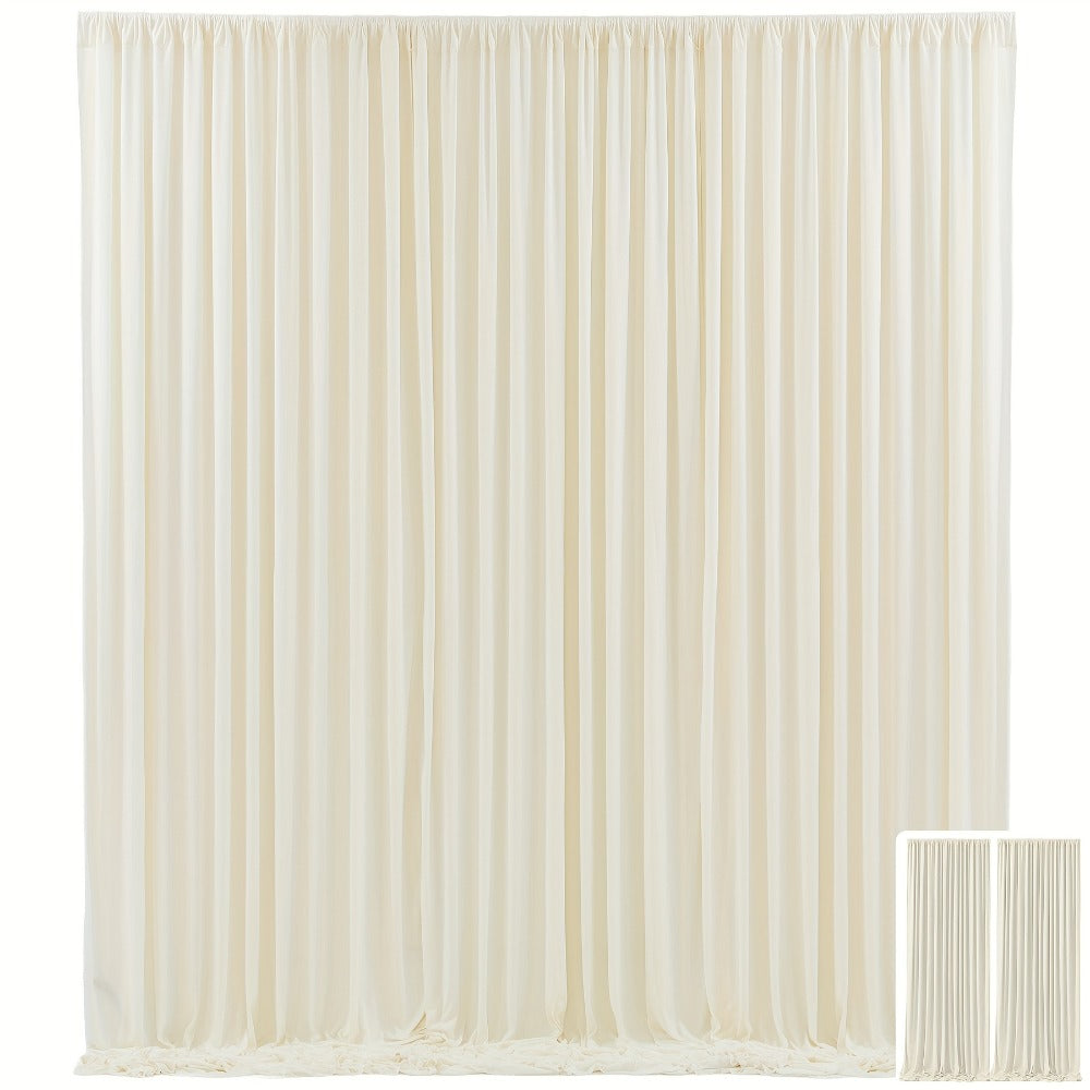 Party Backdrop Curtains 2pcs 59x118 Inch with Poles Wrinkle-Resistant Non-Transparent Fabric for an Everyday Personal Care Routine