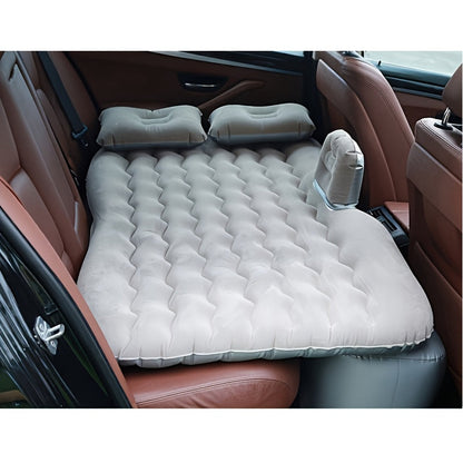 SUV Air Mattress Inflatable Car Bed Portable Camping Mattress Universal Flocked Blow Up Bed for SUV Trunk Back Seat with Storage Bag Repair
