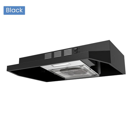 Range Hood 30 Inch Under Cabinet 350 CFM Ducted Ductless Convertible Kitchen Vent Hood for Home Cooking, Dining and Outdoor Meals