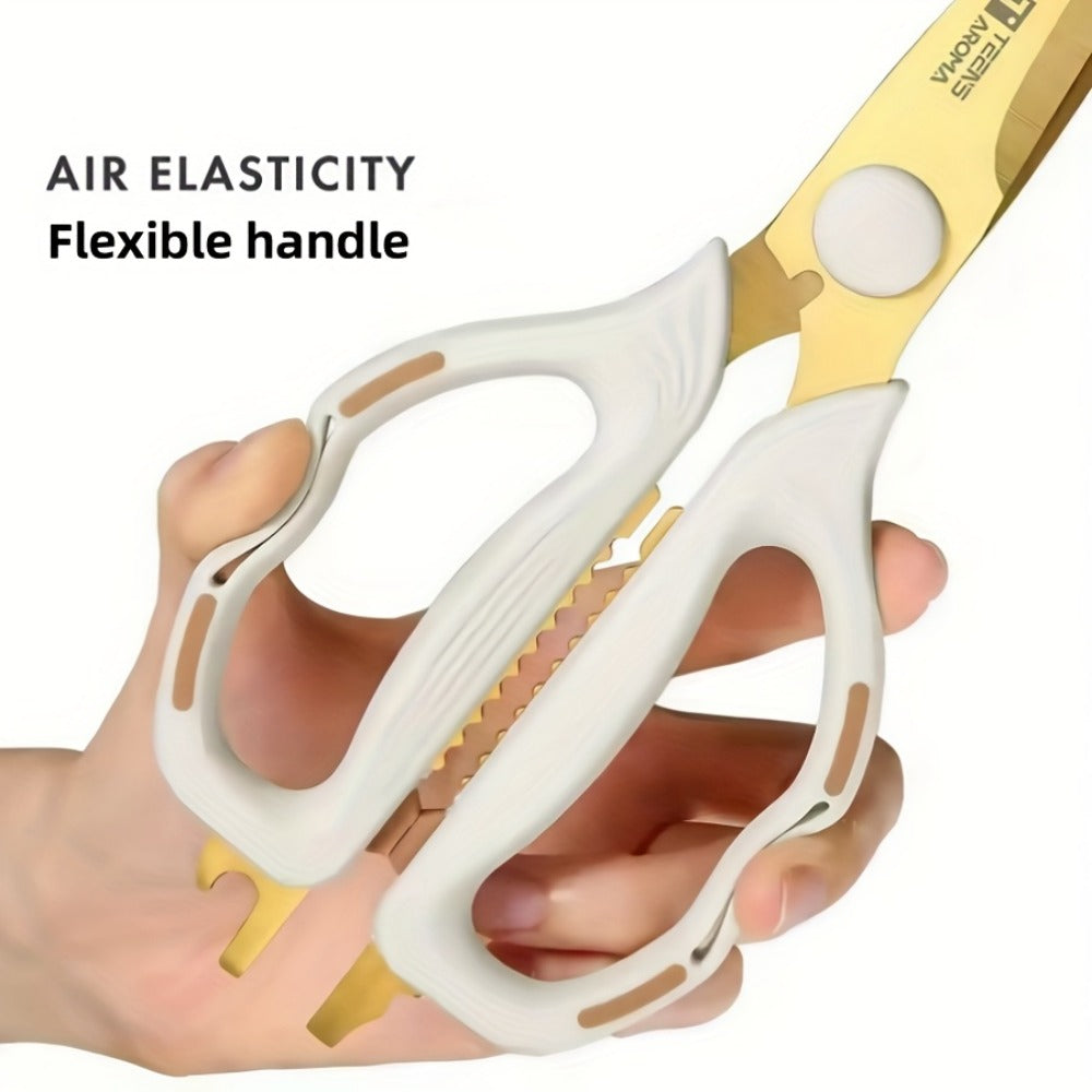 Kitchen Scissors Multipurpose, Sharp Stainless Steel Shears for Meat Poultry Vegetables Herbs Fish