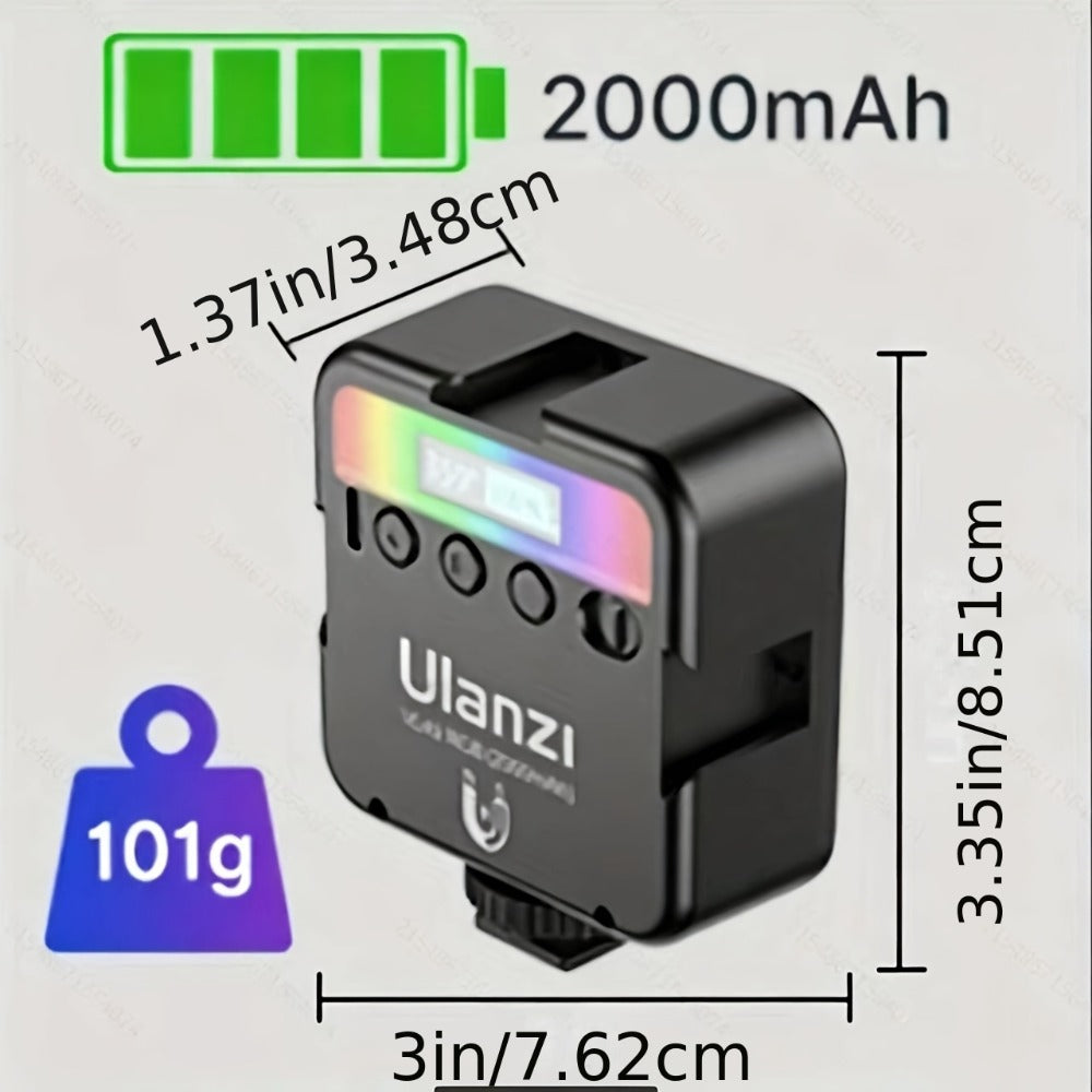 ULANZI VL49 RGB Video Light 360° Full Color LED Camera Light Panel - 2000mAh Rechargeable for an Everyday Personal Care Routine