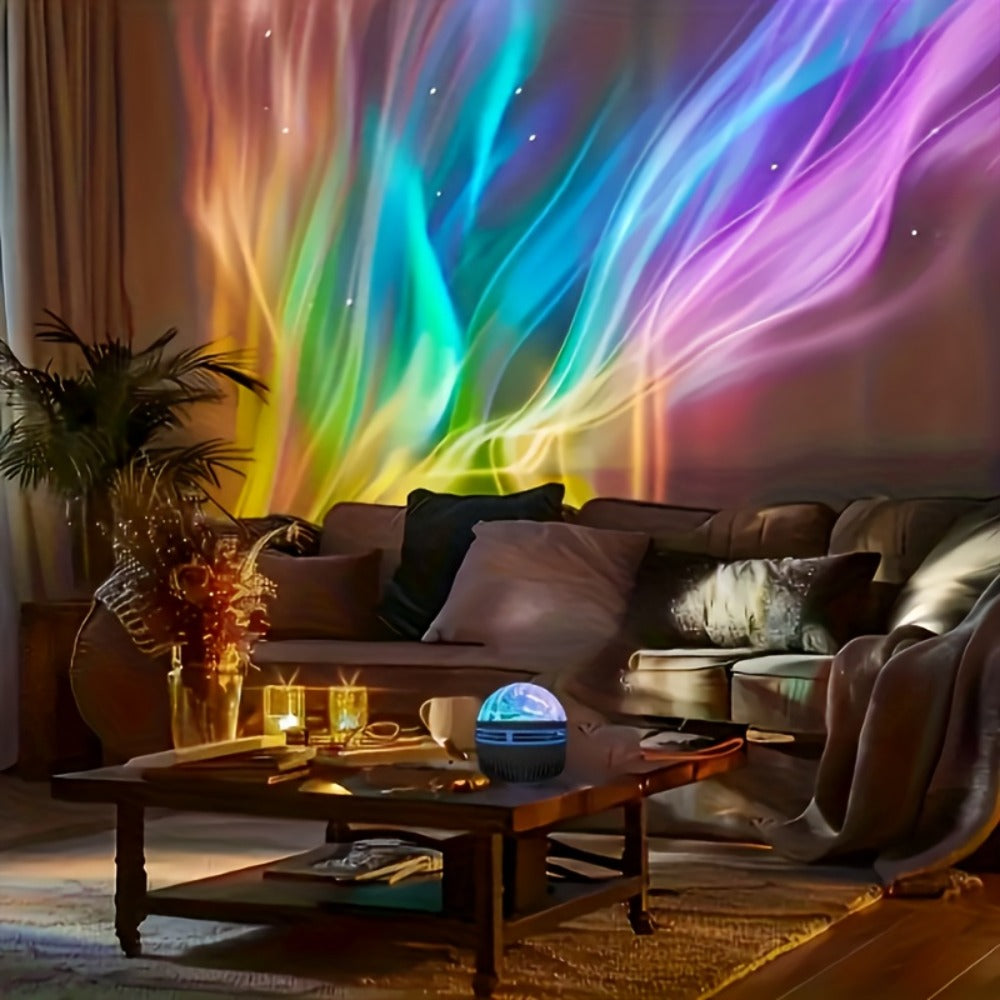 Galaxy Projector Night Light Aurora Projection Magic Ball Remote Control Multicolor Nebula for Entryways, Bedrooms and Living Spaces