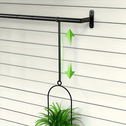 Hanging Planter | Adjustable Metal Wall Rack Indoor Herb Window Pot