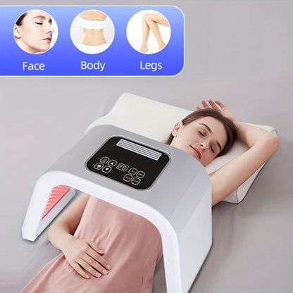 7 Color LED Skin Care Device Photon Therapy Spectrometer Wrinkle Acne Treatment Face for Entryways, Bedrooms and Living Spaces