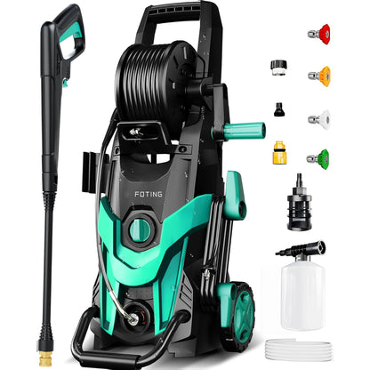 Electric Pressure Washer High PSI for Garden, Patio and Yard Use, with the Listed Configuration