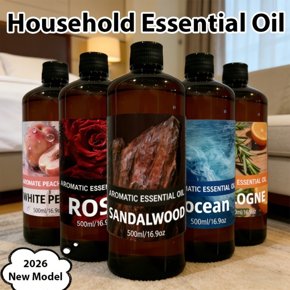 Premium Aromatic Oil Rose White Peach Ocean Sandalwood Woody Cologne Fragrance for Diffuser for Entryways, Bedrooms and Living Spaces