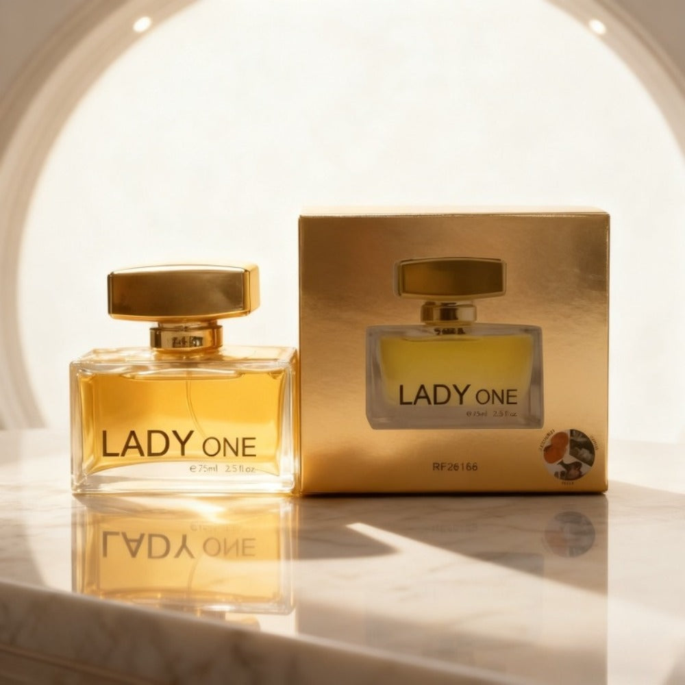 Floral Oriental Perfume for Women Eau de Parfum 75ml, Lady One Bergamot White Lily Rose Sandalwood Amber EDP Spray