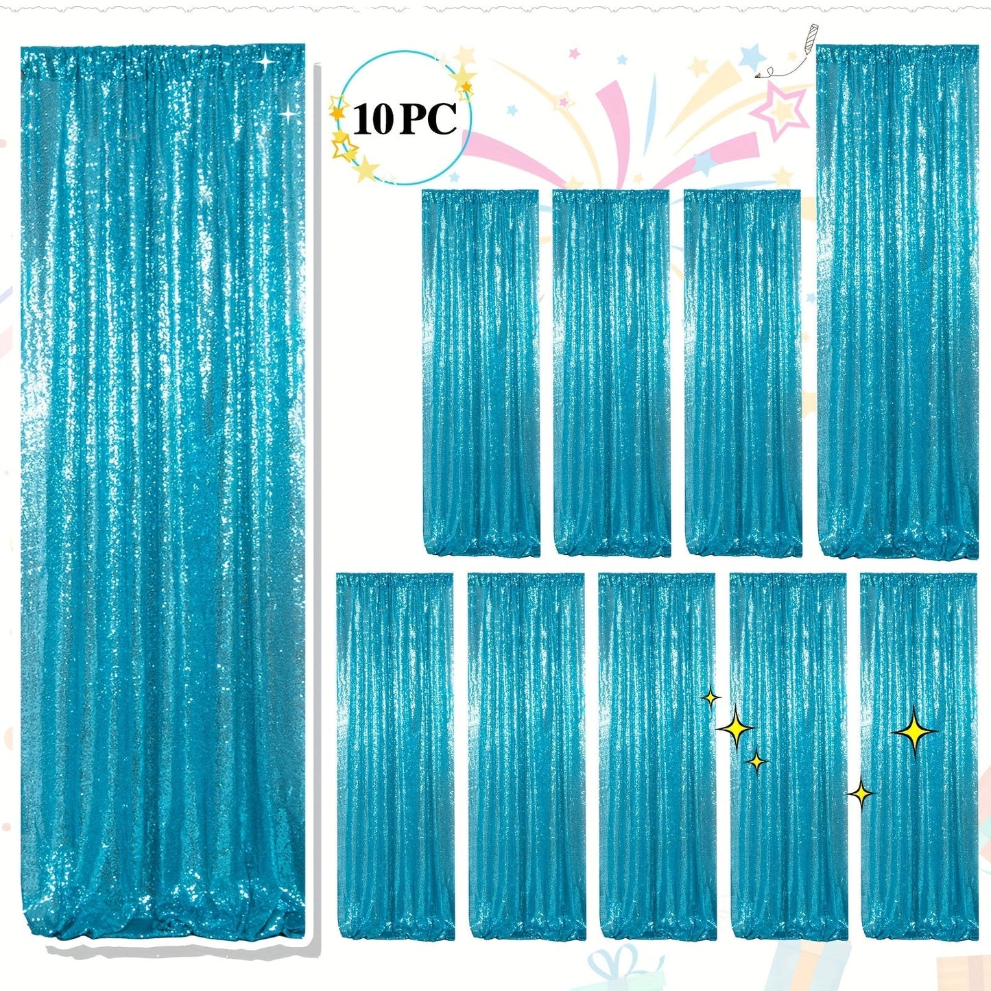 Sequin Backdrop Curtains 2FTx8FT Glitter Photography Background Panels for Party Wedding Birthday for an Everyday Personal Care Routine