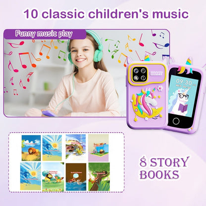 Kids Educational Smartphone Toy with 1080P HD Camera, 20 Mini-Games, Music, Stories & Habit Training