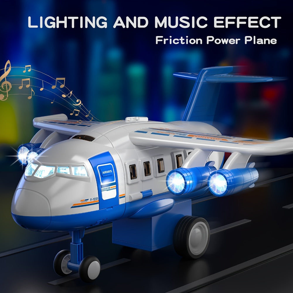 Kids Airplane Toy with LED Lights & Music with the Listed Color, Size or Set Options for Everyday Use