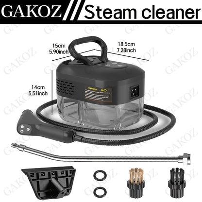 High Temperature Steam Cleaner Handheld Carpet Cleaner High Pressure for Kitchen Grease Sofa Air Conditioner Washing Machine Tile Grout Easy