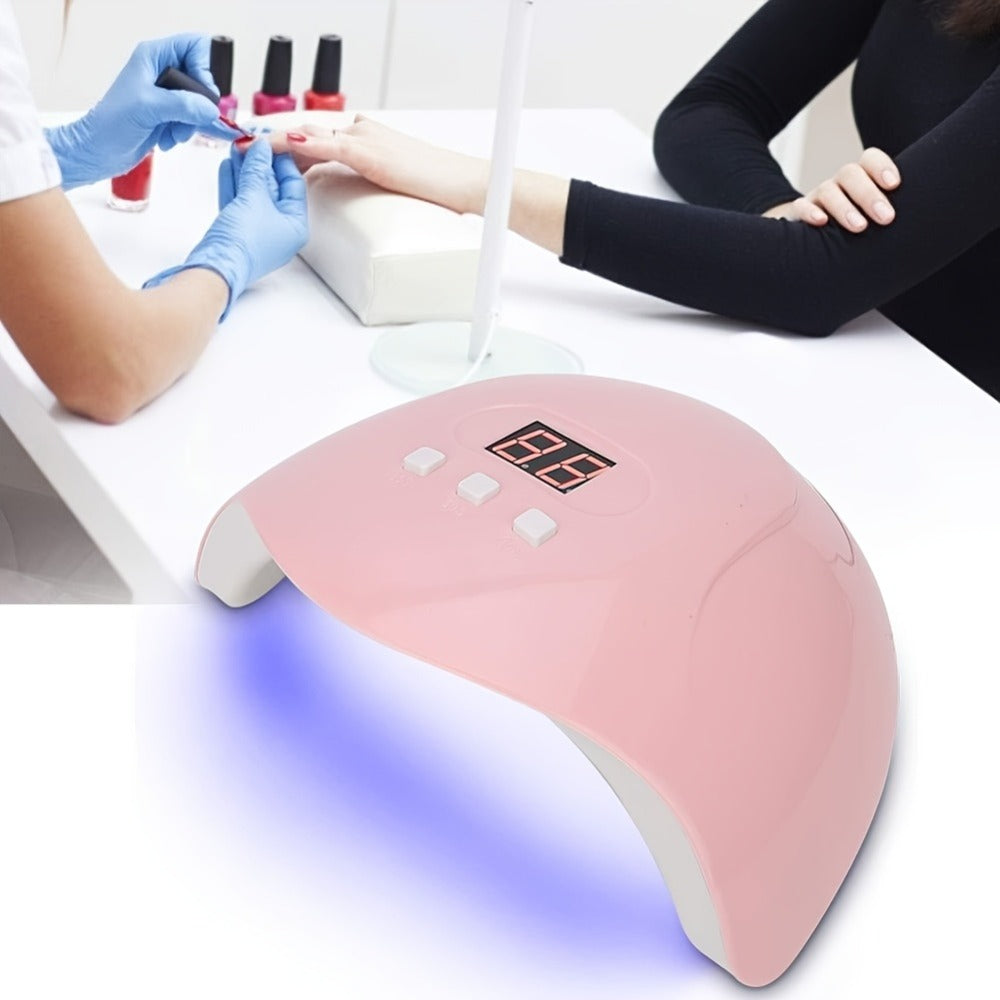 Smart UV LED Gel Nail Lamp with Auto Sensor & LED Countdown Display | Professional Fast Curing Dryer for All Gel Polishes Fingernails