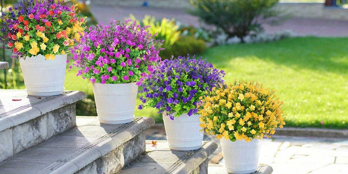 Artificial Flowers Multicolor Daisy Bundles in 9, 18, 27 or 36-Pack Options for Planter Displays