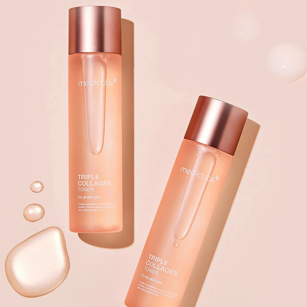 Collagen Face Toner 140ml Triple Collagen Deep Hydration Plumping Toner with Hyaluronic Acid for Bath Time, Home Spa and Personal Care