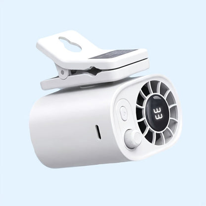 Clip-On Car Fan USB Rechargeable Sun Visor Fan Adjustable Speed Portable Quiet Mini Cooling for Daily Driving, Commuting and Road Trips