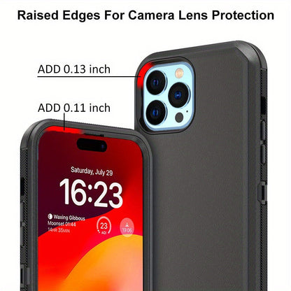 Rugged Armor iPhone 15 Case Shockproof Military-Grade Dual Layer Bumper Drop Protection Cover for iPhone 15 Pro Max 15 Plus 15 Pro 15