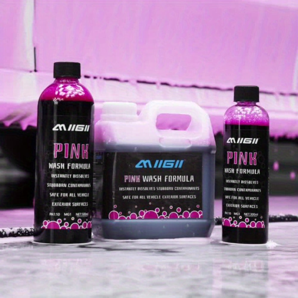 Pink Foam Pre-Wash Car Shampoo – Floral Scent Snow Foam Prewash Solution, Safe for Coatings & Paint | Foam Cannon