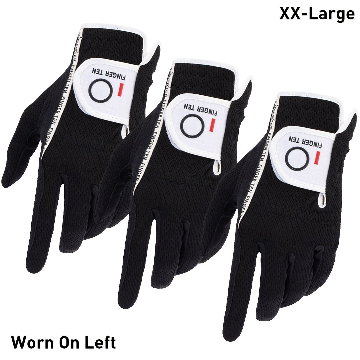 Wet Weather Golf Gloves Rain Grip 3-Pack for Men | Breathable Water-Resistant Golf Gloves for Left & Right Hand
