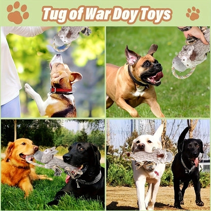 Dog Chew Toy Donkey Plush Squeaky Stretch Toy for Dogs – Durable Soft Stuffed Animal Chew Toy for Small Medium Large Dogs