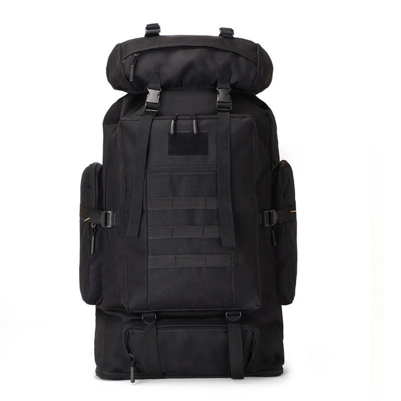 Large Capacity Expandable Outdoor Backpack 26-42 Gal – Soft Shell Geometric Pattern Hiking Rucksack for Camping