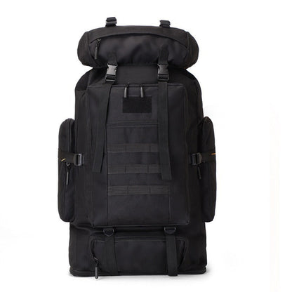 Large Capacity Expandable Outdoor Backpack 26-42 Gal – Soft Shell Geometric Pattern Hiking Rucksack for Camping