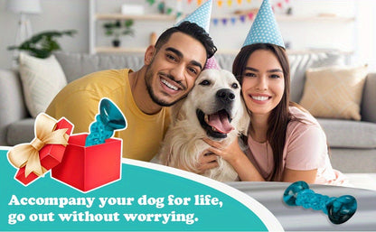 Indestructible Dog Chew Toy Nylon Bone for Aggressive Chewers – Tough Durable Dog Bone for Super Chewers, Long Lasting Chew Toys