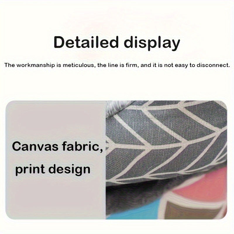 Printed Rectangular Pet Bed with Raised Perimeter in Four Sizes and Two Color-Pattern Options