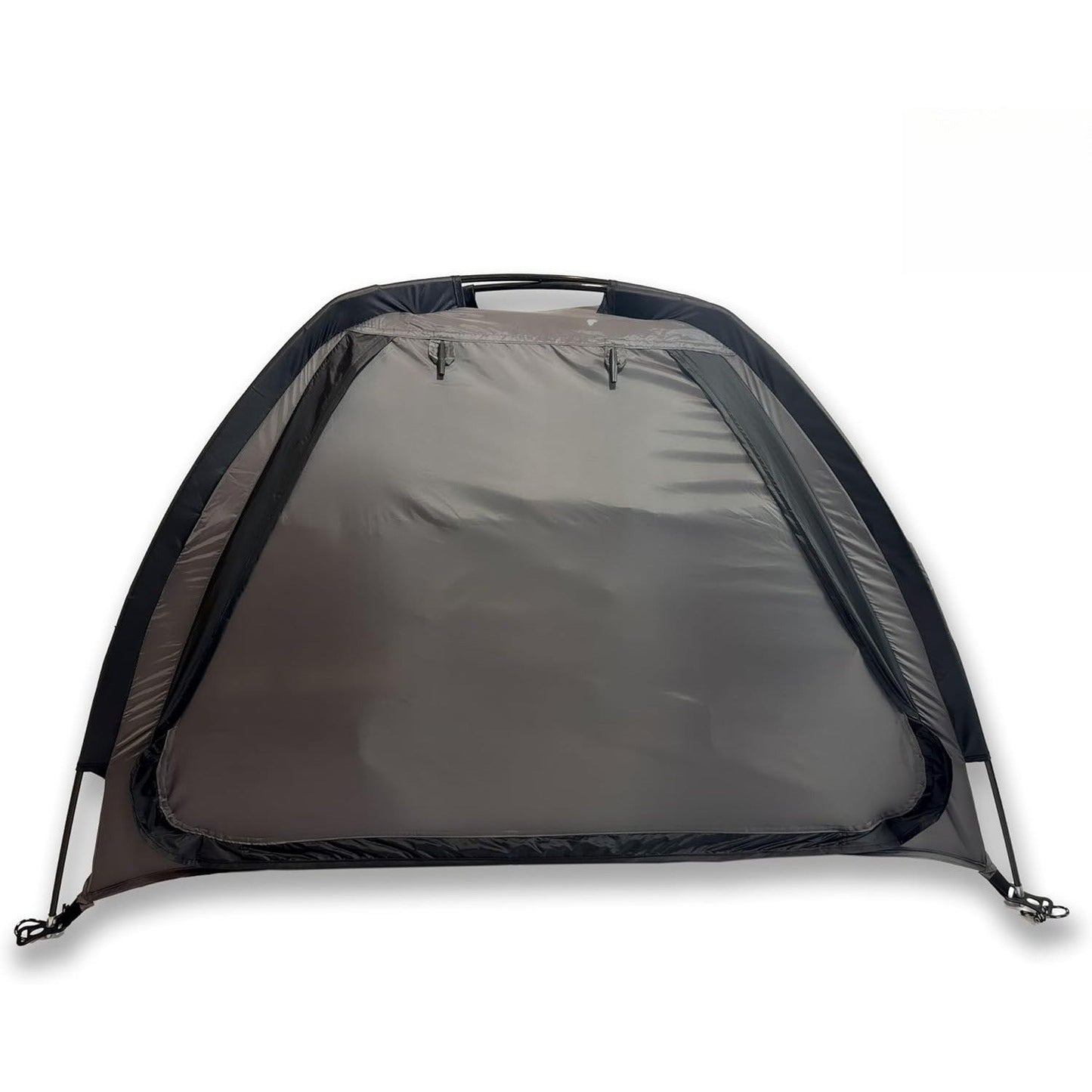 Camping Tent Organizer 9-Shelf with Zippered Flap – Hanging Storage Rack for Shoes, Gear & Dining, Fits Most Tents, Brown & Gray