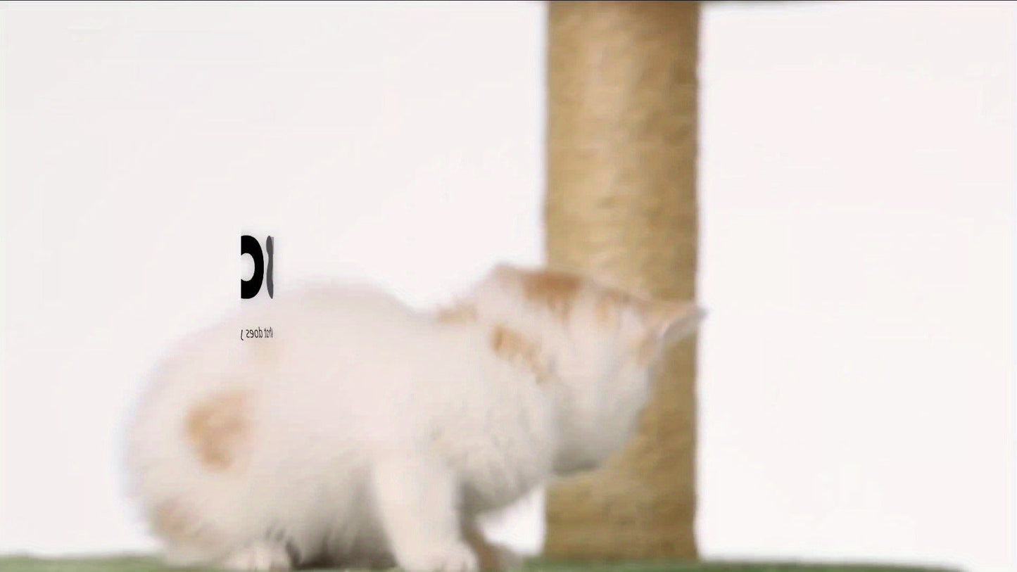 55-Inch Plant-Style Cat Tree with Platforms, Round Pass-Through Perch, Hammock and Four Colors