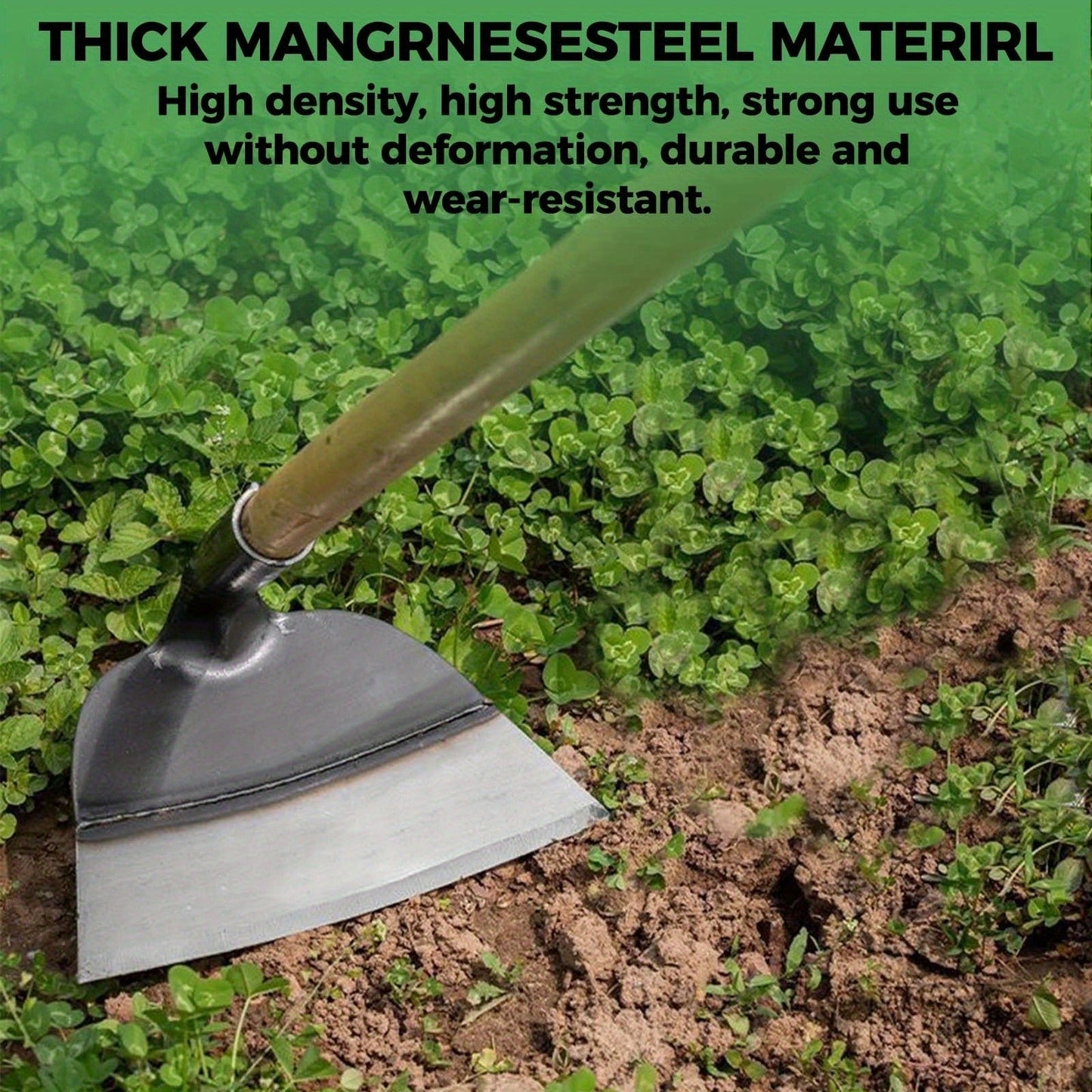 Weeding Tool Manual Carbon Steel Sharp Blade Root Removal Portable Hand Weeder for Garden Farm Lawn Vegetable Patch Spray-Coated Durable