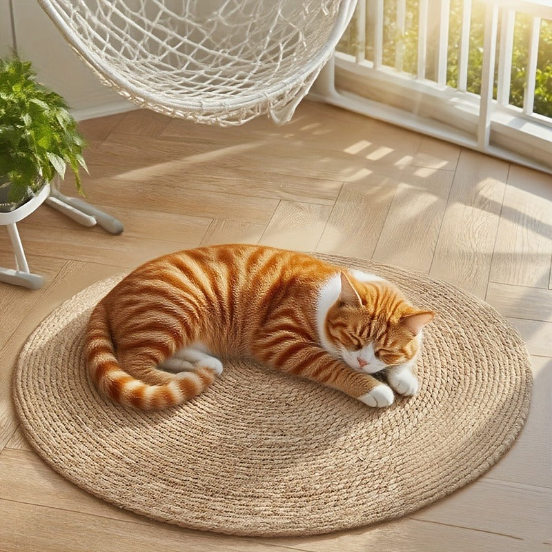 Sisal Sofa Protector Cat Scratch Mat – Universal Anti-Scratch Claw Cover for Cats & Dogs, Furniture Protector Pad for Sofa, Couch & Chair