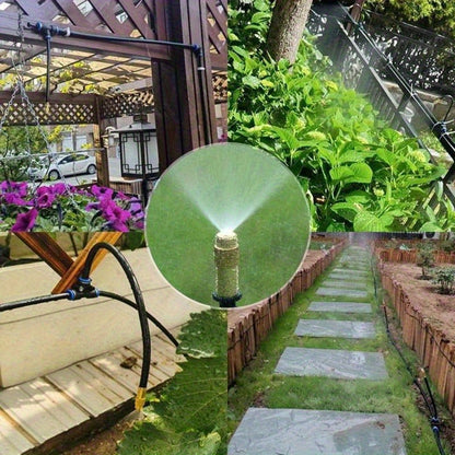 Drip Irrigation Kit Automatic Watering System Garden Sprinkler Misting Atomization Hose 5m, 20m