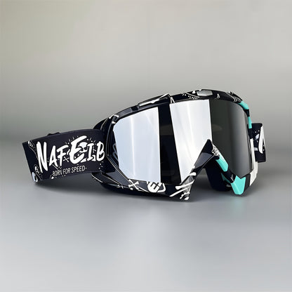Ski Goggles Set with Black Headband – TPU Frame PC Lens Mirror Coating, Thick Foam Pad, Adjustable Strap, 28+ Color Styles